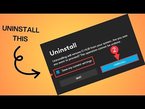 how to uninstall logitech g hub on mac/window