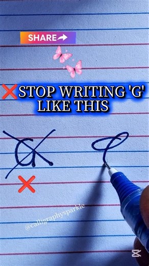 Satisfying Cursive Letter G | How write calligraphy letter G | #shorts #scribble #abcd #letterg#asia