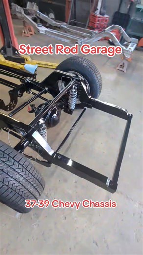 This Sharp all black 37-39 Chevy Chassis headed out the door this morning headed to Texas. | Street Rod Garage SRG