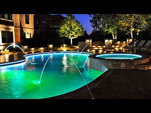 Swimming Pool Design with PaneraLux Low Voltage LED Perimeter Light