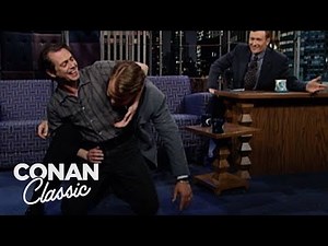 Steve Buscemi Wrestles Andy Richter | Late Night with Conan O’Brien