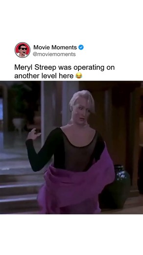 Meryl Streep was operating on another level here 😂