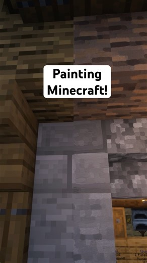 Painting STONE BRICKS in Minecraft!
