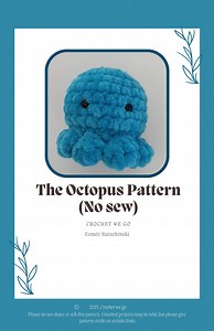 Crochet PATTERN No Sew Octopus| Video Tutorial Included| US Terms - Etsy UK