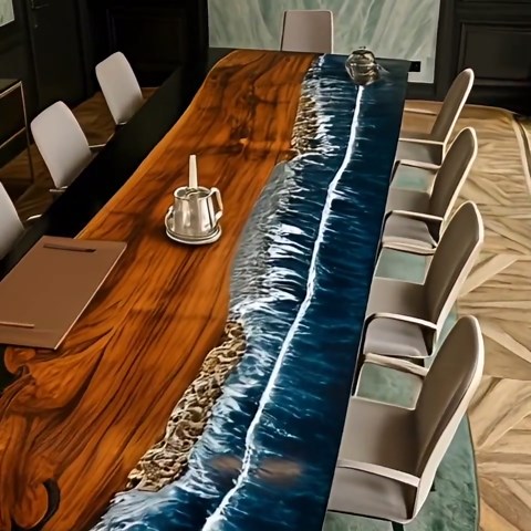 Clear Epoxy Resin Dining Table, Clear Epoxy Table, Epoxy Table Top, Epoxy Dining Table. Epoxy Wood Table. Epoxy Table Top, Dining Room Table - Etsy