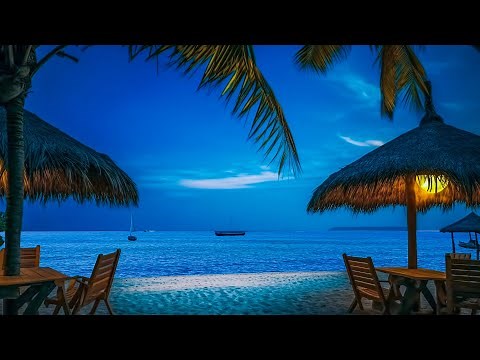 ☕The Atmosphere of a Seaside Cafe with Relaxing Jazz Music and the Sound of Ocean Waves🌊