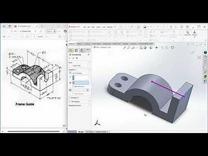 1.Frame guide in Solidworks Tutorial l SOLIDWORKS TUTORIAL