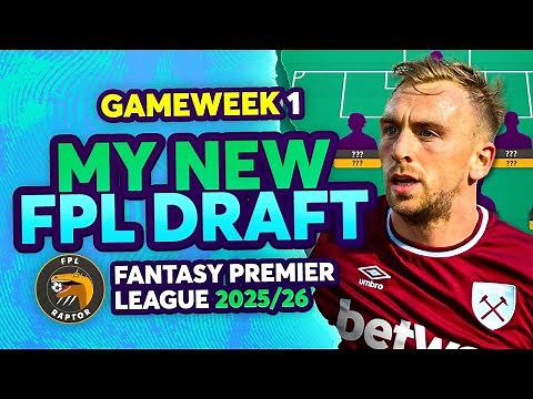 MY *NEW* FPL DRAFT 🚨 | UPDATED STRATEGY 🤔 | Fantasy Premier League Tips 2025/26