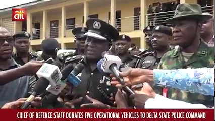 8.8K views · 175 reactions | Chief of Defence Staff donates five operational vehicles to Delta State Police Command | AIT Online | Facebook
