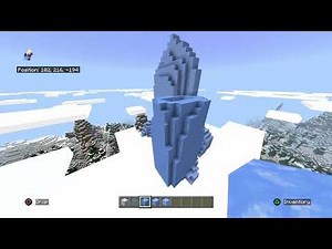 Building Elsa's Ice Palace #37 - Minecraft Frozen Elsa's Ice Castle Tutorial - The Ice Castle Forms