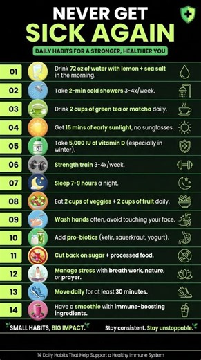 14 Simple Daily Habits To Stop Getting Sick So Often