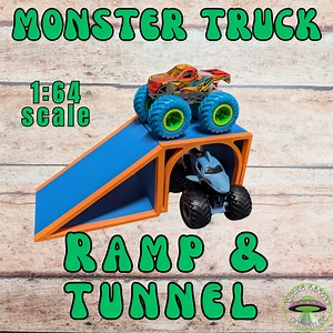 Monster Truck Ramps, 3D Printed Custom Made Ramps Set of 2, Made for Small Car or Trucks, Monster Jam, Gravedigger, Stunt Ramp, 1:64 Scale - Etsy