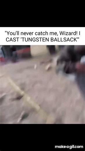I cast tungsten balls on Make a GIF