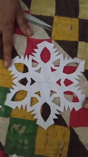 ❄️ snow flake craft design paper cutting and #art #howtomakepapersoap #papercutting #paperart #diy