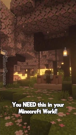 Cherry Blossom Swing Aesthetic Build | Minecraft Aesthetic Idea