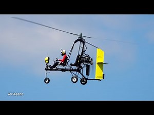 Rotor Flight Dynamics Dominator Tandem BGC Trainer Gyrocopter Takeoff, Flight & Landing