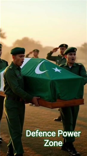 Army soldiers carrying a martyr’s funeral, chanting 'Allahu Akbar'🇵🇰✊🏻#shorts#Defence Power Zone