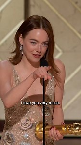 A golden acceptance speech from last year's winner for Best Female Actor - Motion Picture - Musical/Comedy, Emma Stone! 🏆 Tune in to the #GoldenGlobes LIVE this Sunday at 8 ET | 5 PT on CBS and Paramount ! | Golden Globes