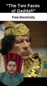 “The Two Faces of Gaddafi"#MuammarGaddafi #HistoryDebate #WorldHistory #PoliticalHistory #global