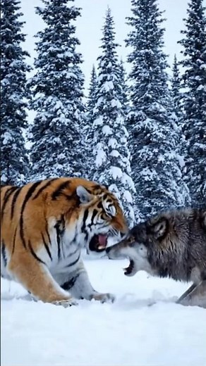 Tiger 🐯 vs Alpha Wolf 🐺 | Clash for Survival in Siberia’s Frozen Wild