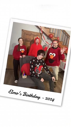 Happy Birthday Elmo! We too feel a little Emo sometimes! #elmosbirthdayparty #elmosworldlala #elmoemogen #sesamestreetbirthdayparty | Fun.com