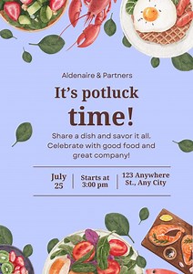 Blue Picnic Potluck Invitation: Editable Template (digital Download, PDF+PNG A4 Size) - Etsy Canada