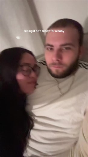 It’s safe to say he’s not ready. Didn’t even realize I threw up on him 🤣🤣🤣 #baby #husband #prank #joke #throwup