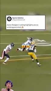 AARON RODGERS' RUSHING HIGHLIGHTS ARE SO UNDERRATED 🏃‍♂️🏈 #americanfootball #highlight #nfl