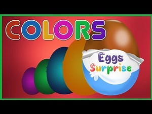 Learning Colors with Surprise Eggs 👾😀 TV Kids Channel