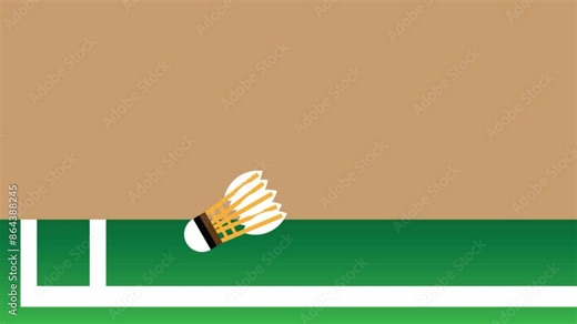 Badminton video suitable to animation, illustration, world badminton, badminton day, cartoon, competition, mascots, game, sports, and more