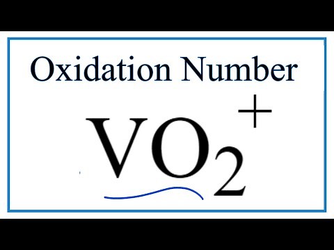 How to find the Oxidation Number for V in the VO2 + ion.