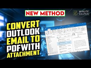 Convert Outlook email to PDF with attachments 2024