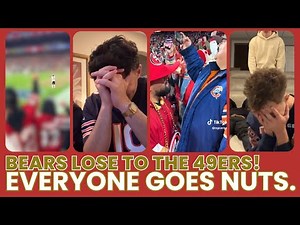 Bears LOSE to the 49ers! Everyone Goes Nuts Wild Fan Reactions to Brutal Defeat
