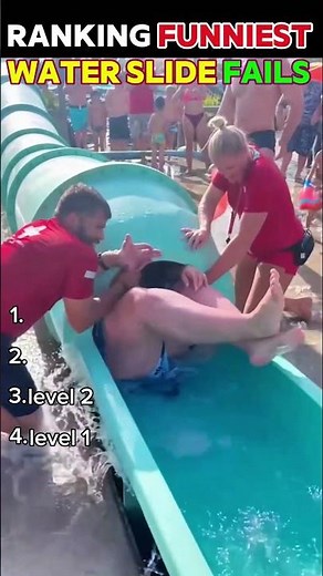 ranking funny slide fails #funny #funnyshorts #funnymoments #slidefails #funny fails