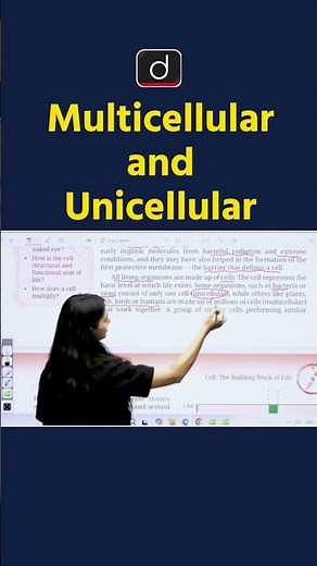 Unicellular vs Multicellular Difference Explained in 50 Seconds #biology #drishti