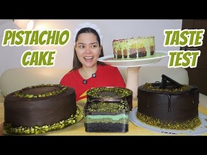 ULTIMATE PISTACHIO CAKE TASTE TEST | Contis CaraMia CzaCza Crishas Kitchen Madam D Bakery