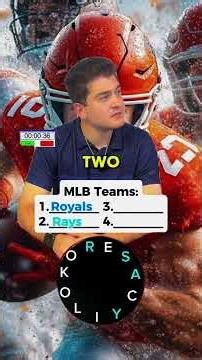 Which four MLB teams can be spelled out from these letters?... #Shorts #psying019