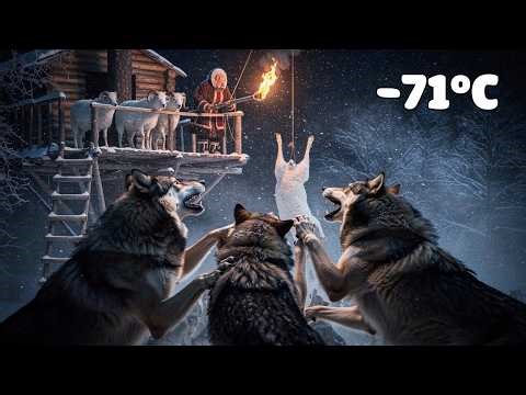 Life on a Frozen Tree House A Widow Protects Her Snow Sheep From Wolves