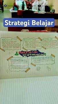 Strategi belajar peta konsep atau mind mapping #mindmapping