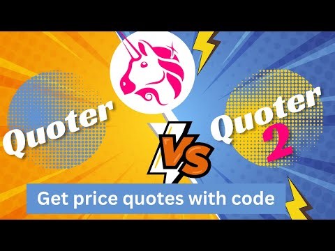 Quoter vs Quoter2 | Get Swap Quote with Code | Uniswap V3 | EthersJS