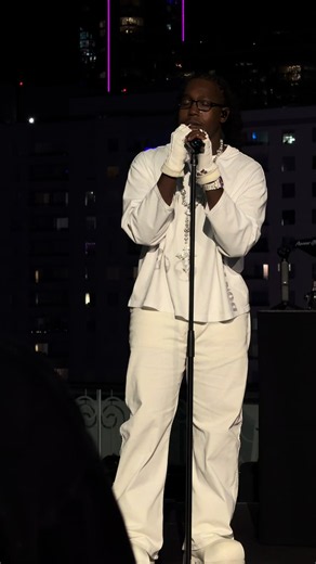 Don Toliver live performance of E85 at Grammy Museum