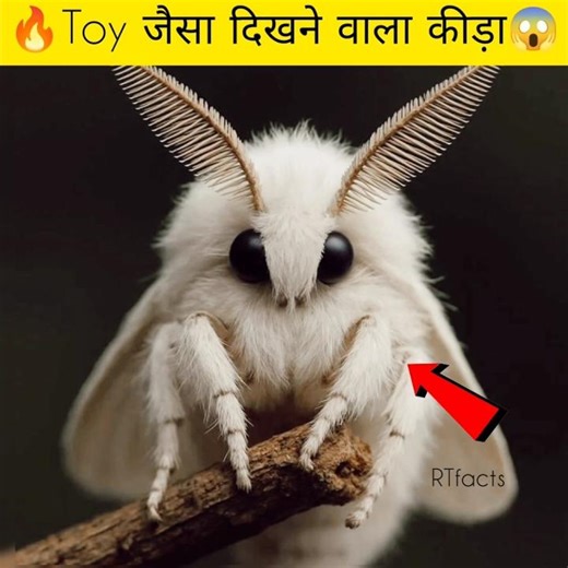 🔥Facts about pubble moth that looks like toy🤯 #shortsfeed #viral#facts#ytshorts#Rtfacts#shorts