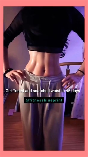 Get Toned and snatched waist in 45 days workout tutorial 💪🔥🏋️