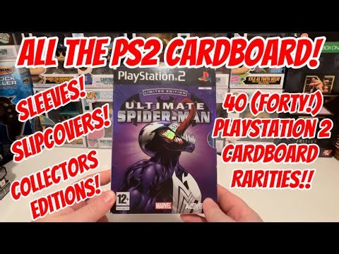 My Entire Extremely Rare PS2 Cardboard Collection! 40 Games!!