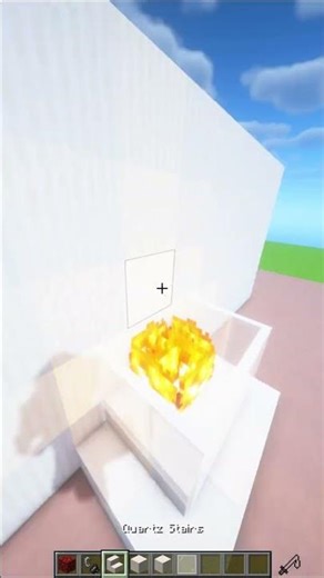 Minecraft Simple Fireplace♨️!