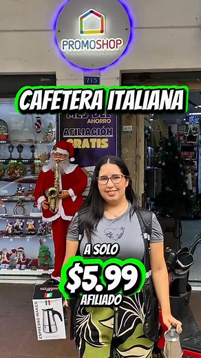 ¡Despierta con el mejor café! ☕🇮🇹 La Cafetera Italiana (Moka Pot) de 6 Tazas de acero inoxidable te trae el auténtico espresso a tu cocina. Por solo $5.99, disfruta de un café de calidad: Fácil de Usar: Simplemente agrega agua y café, y ponla a fuego bajo. Acero Inoxidable: Super resistente y duradera. Sabor Genuino: Prepara un delicioso café en minutos, justo como en Italia. ¡No te quedes sin la tuya! Tu mañana te lo agradecerá. #CafeteraItaliana #MokaPot #Espresso #CaféLovers #Hogar #VentaOn
