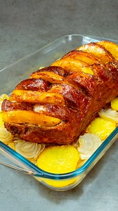 Simpler than you imagine. The best meat recipe! Ingredients: pork neck: 1.5 kg (3 lb) onion: 2 pc salt: 2 g (0.1 oz) black pepper: 2 g (0.1 oz) potatoes: 2 pc black pepper: 3 g (0.1 oz) salt: 3 g (0.1 oz) herbs of Provence: 3 g (0.1 oz) olive oil: 30 ml (1 fl oz) The salad: garlic: 1 pc tomatoes: 3 pc cucumbers: 2 pc dill: 15 g (0.5 oz) red onion: 1 pc garlic: 20 g (0.7 oz) yogurt: 70 g (2.5 oz) salt: 4 g (0.1 oz) Sauce: sweet paprika: 2 g (0.1 oz) granulated garlic: 2 g (0.1 oz) black pepper: 2