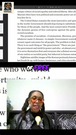 Free Enterprise vs Socialism — Project 2025 Reads #shorts