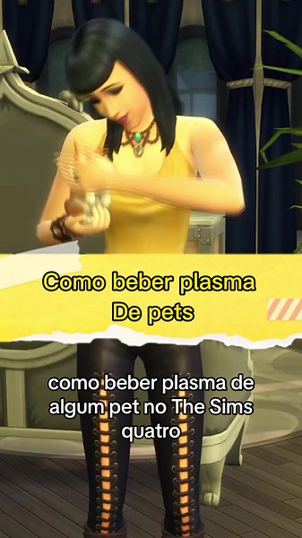 Como beber Plasma de Pets en The Sims 4