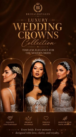 👑 A bridal crown changes more than the hairstyle…